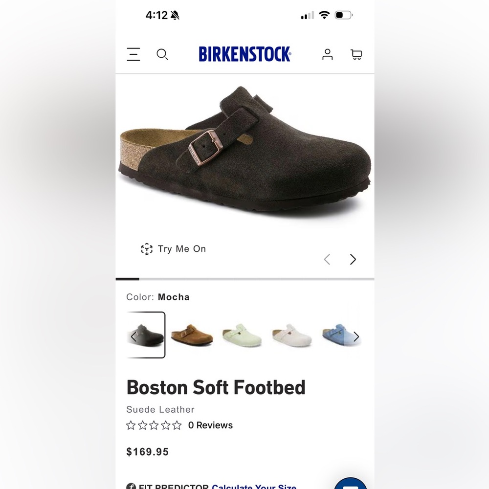 Birkenstock Boston clog NEW Mocha color